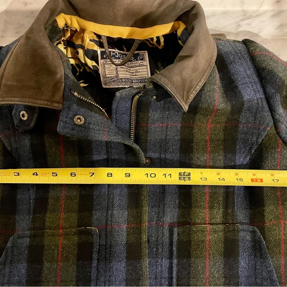 Joules Ladies Wool Plaid Fieldcoat - Picture 13 of 15